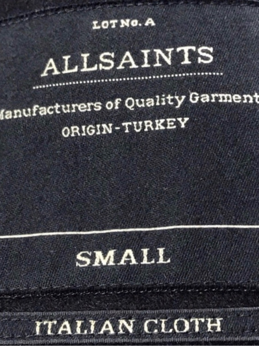 All Saints Klein black wool oversized coat - Picture 7 of 8